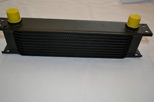 UNIVERSAL BLACK ALUMINIUM 9 ROW ENGINE GEARBOX TRANSMISSION OIL COOLER