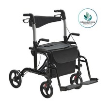 VEVOR 2-in-1 Rollator Walker