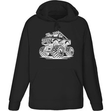 Monster truck adult hoodie - 'monster, /