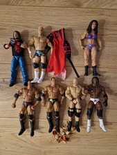 WWE Mattel Elite Loose Figure Lot Stone Cold The Rock AJ Styles Booker T Bundle