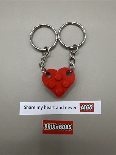 New lego piece keyring love - lego,