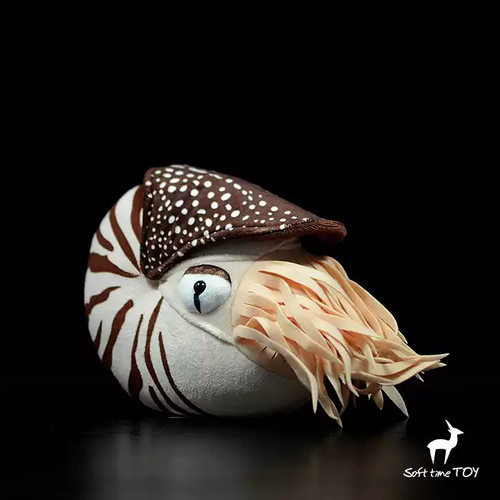 8in chambered nautilus plush - 8in,