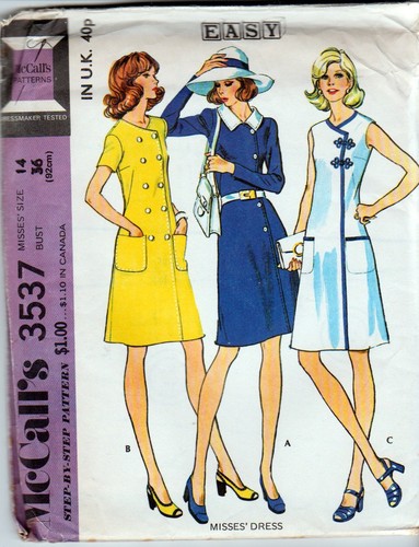 Vintage mccall 3537 sewing - vintage,