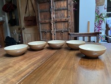 Denby Mushroom Brown Bowls X 5