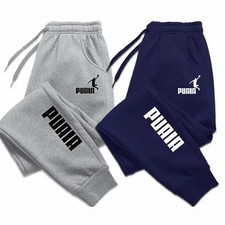 Mens Joggers Trousers Sports Winter Warm Pants Running Gym Fitness Workout S-3XL