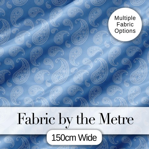 Muted blue paisley vintage - muted,