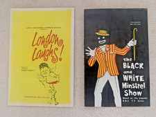 2 THEATRE PROGRAMMES---BLACK AND WHITE MINSTREL SHOW 1962 and LONDON LAUGHS 1966