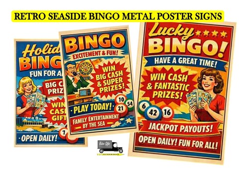 Vintage retro bingo amusement - bingo,