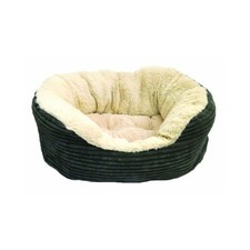 Dog Bed Small Round Plush Grey