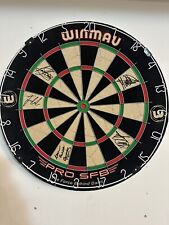 Winmau dart board Signed