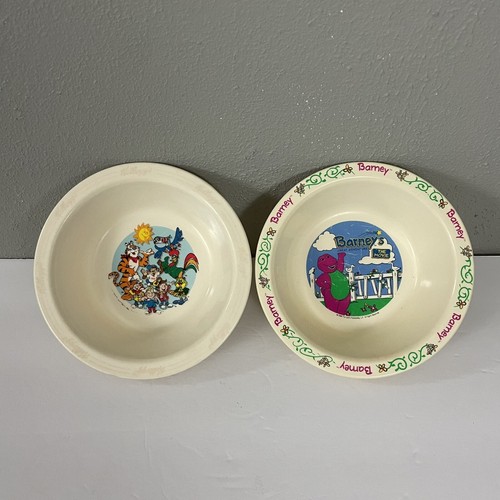 Vintage barney cereal bowl - vintage,