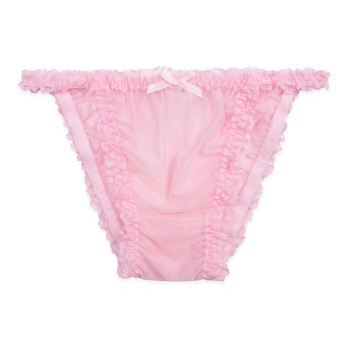 Sheer frilly sissy nylon - frilly,