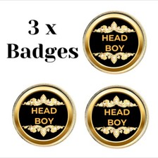 3 x Head Boy (BU11)  Lapel Pin