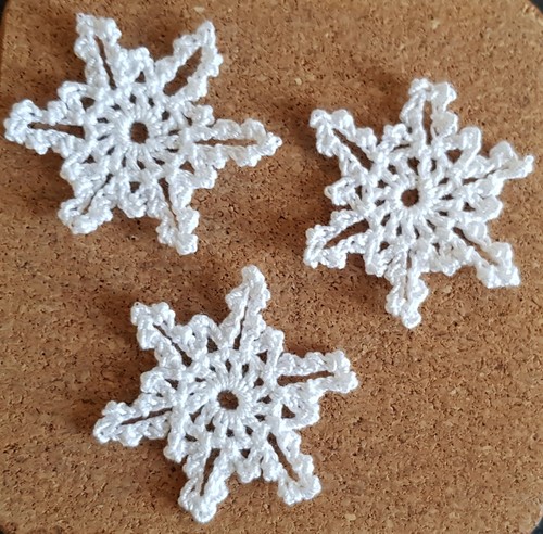 Crochet snowflakes set of - set,