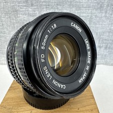 Canon FD 50mm F1.8  Manual Focus Prime Lens FD Mount + caps