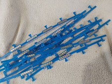 Tomy Aurora AFX Blue Barriers, from Jaguar Challenge Set, Reflective Strips