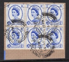 1953 4d TUDOR CROWN WATERMARK
