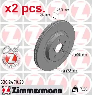 Pcs front brake disc - pcs,