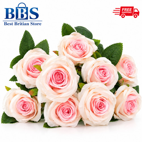 Heads silk rose artificial - heads,