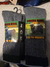 2 Pair Angora Wool Socks