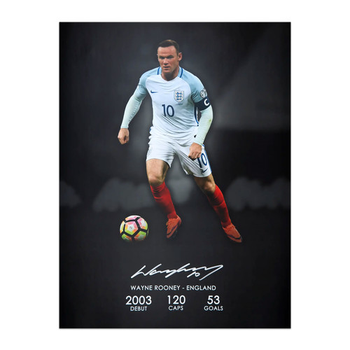 Wayne rooney signed england - signed,
