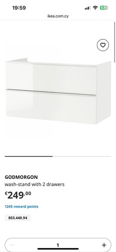 New ikea godmorgon bathroom - new,