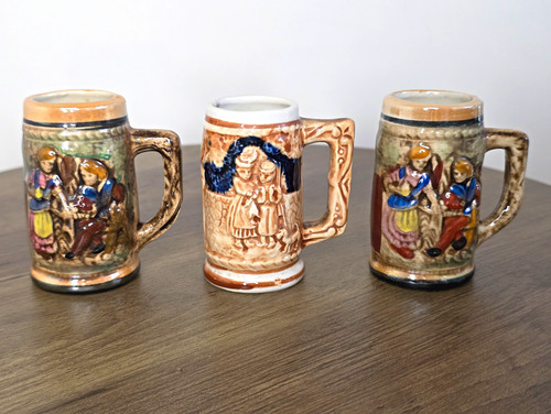 Vintage miniature ceramic beer - miniature,