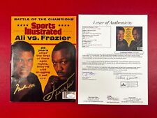 Muhammad Ali & Joe Frazier Signed 1996 Sports Illustrated w/ JSA LOA Boxing HOF!