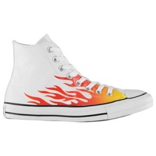 UNISEX RETRO WHITE FLAMES