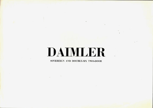 Daimler sovereign double six - &,