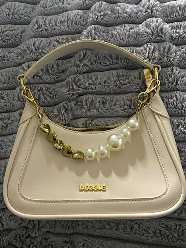 Bessie cream faux leather - cream,