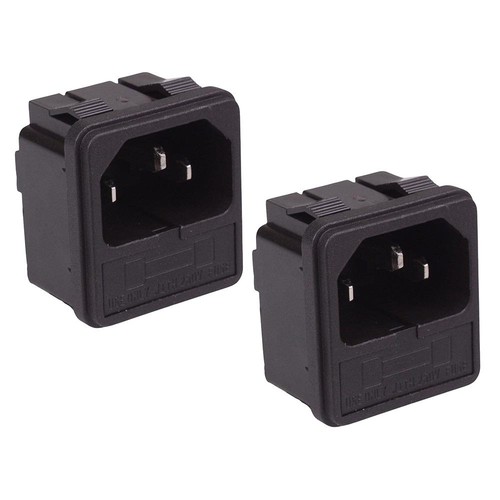 C14 iec fused inlet - 2, socket