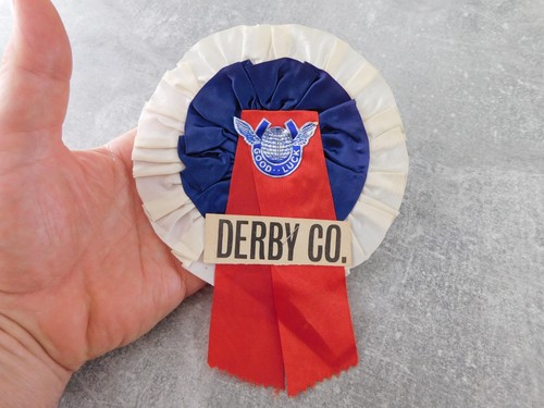Derby county football rosette - derby,