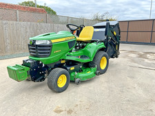 2014 JOHN DEERE x950R DIESEL RIDE SIT ON LAWN MOWER TRACTOR & HIGH TIP COLLECTOR
