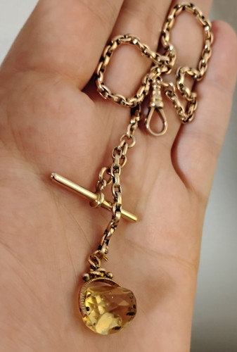 Antique pocket watch chain - watch,