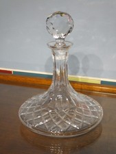 SHIPS  CRYSTAL PORT / WINE  DECANTER 25cm in height.