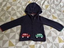 BABY BOYS JOULES BUTTON UP JACKET NAVY HOODED JACKET TODDLER BOYS 18-24 MONTHS