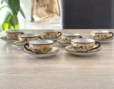 Set of 7 Antique Satsuma