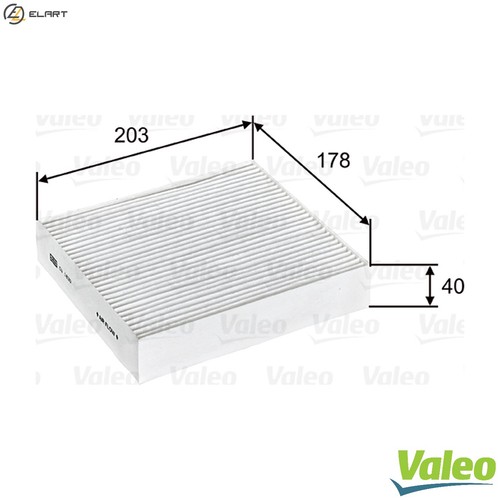 Filter cabin air 715603 for - filter,