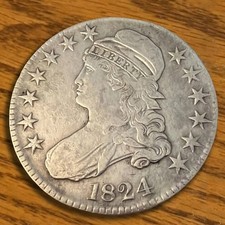 1824 Capped Bust Half Dollar