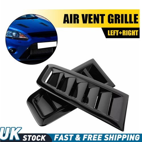 Pair glossy black - car, bonnet