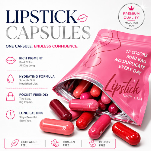 12pcs mini pills lipstick - 12pcs,