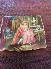 Vintage Stratton Enamel Compact Mirror | Made in England | Romance Scene | Scall