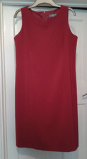 AMARANTO red sleeveless shift