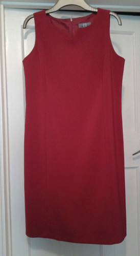 Amaranto red sleeveless shift - amaranto,