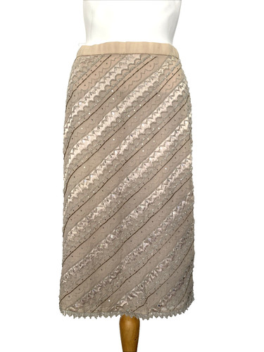 Vintage tse beige beaded - tse,