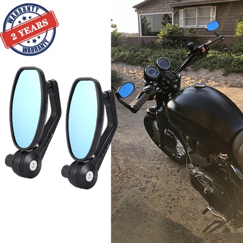 Black cnc motorcycle bar - bar, end