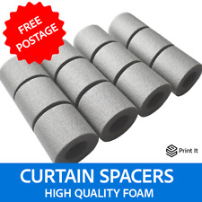 Curtain Spacers - 12 Pack for 28mm Poles - Perfect Pleats & Quiet Curtains