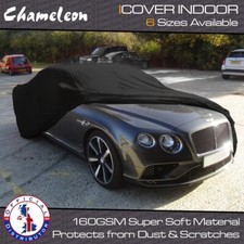 Indoor Car Cover L BLACK Super Soft breathable fabric 160gsm LARGE Premium
