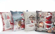 Tapestry Christmas Cushion
